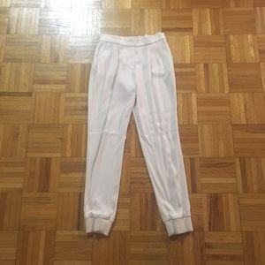 White Jogger Style Pants from Aritzia